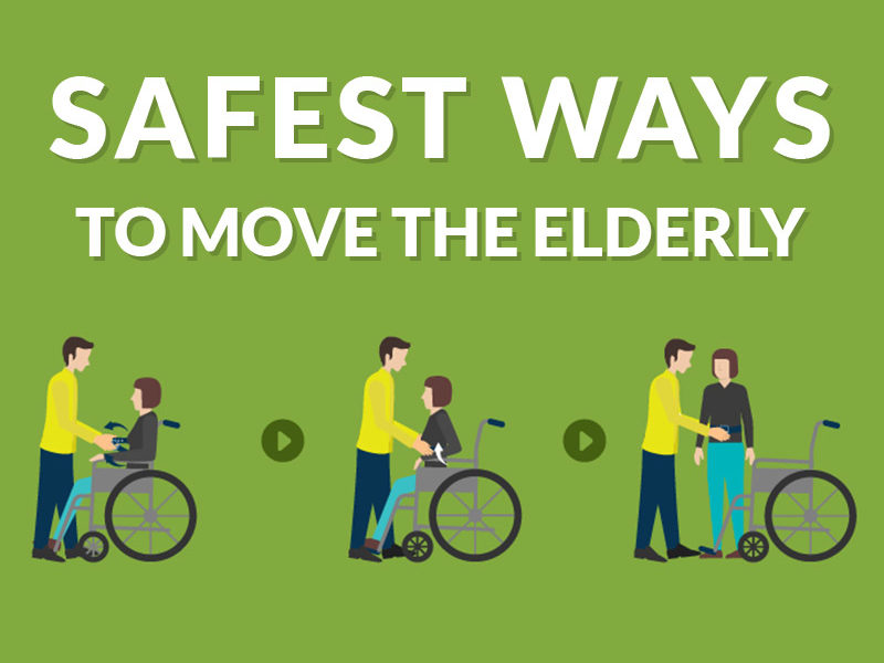 safest ways to move the elderly infographic